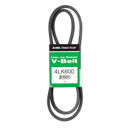 Mbl Mitsuboshi Super KB Standard V-Belt 0.5 in. W X 60 in. L For Riding Mowers 4LK600A